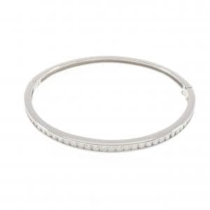 K18WG ダイヤモンド バングル 2.00CT