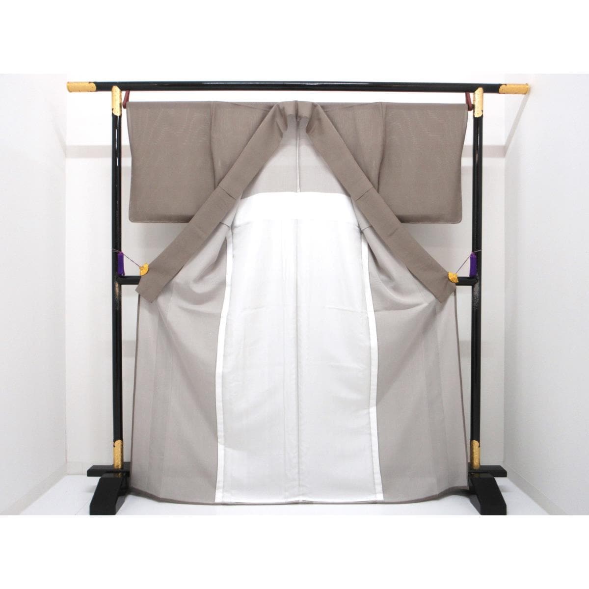 【未使用品】単衣　駒絽江戸小紋　万筋