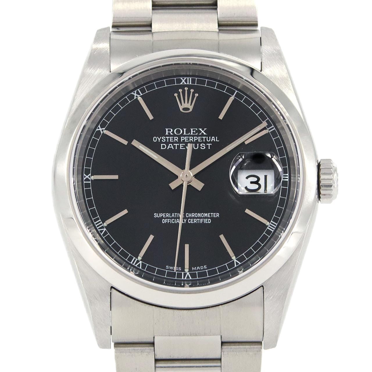 ROLEX Datejust 16200 SS Automatic F number
