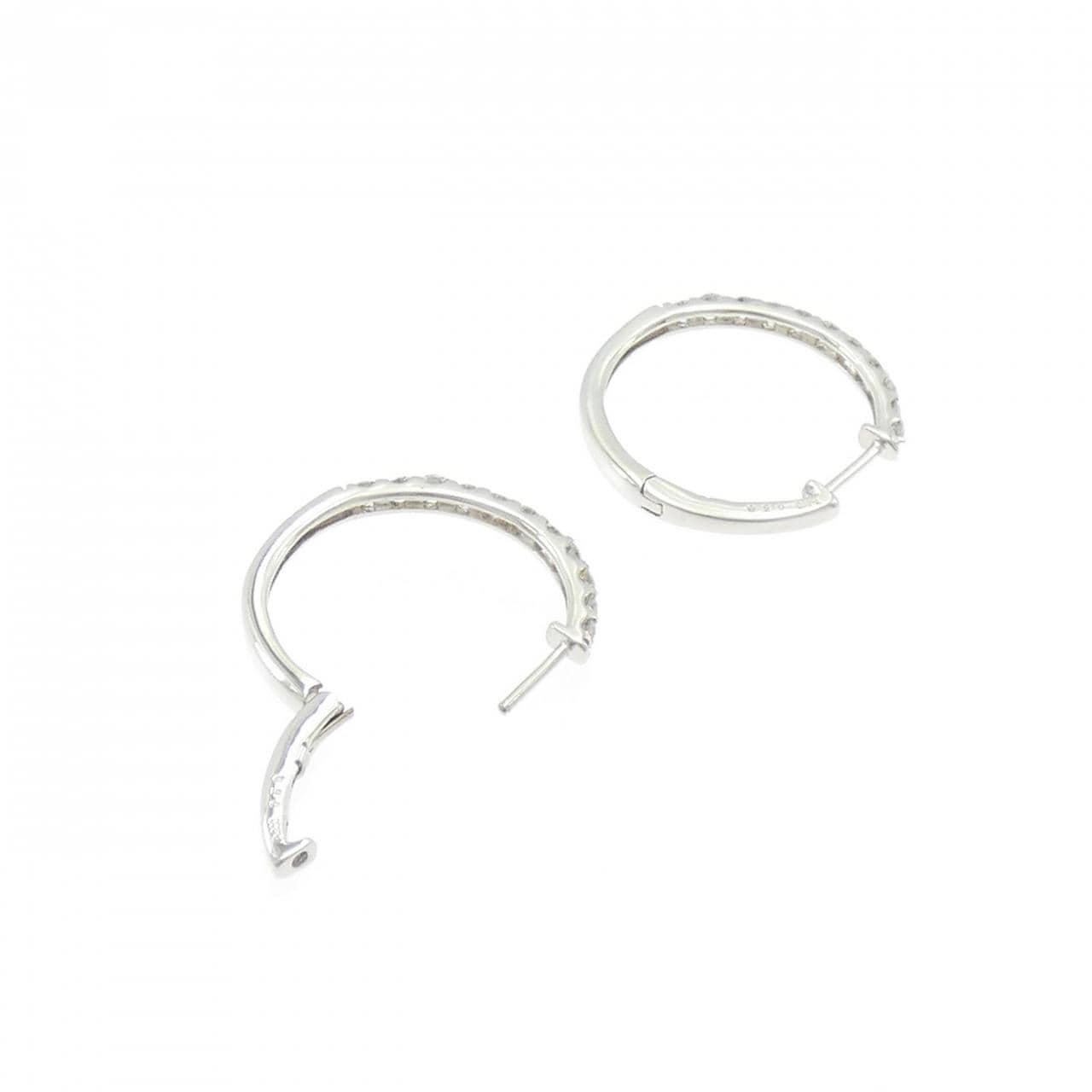 【新品】PT900 ダイヤモンド ピアス 1.00CT
