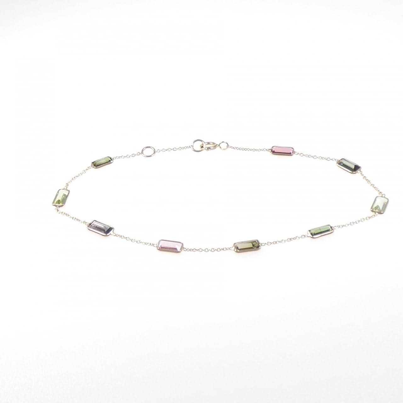 【新品】K18YG トルマリン ブレスレット