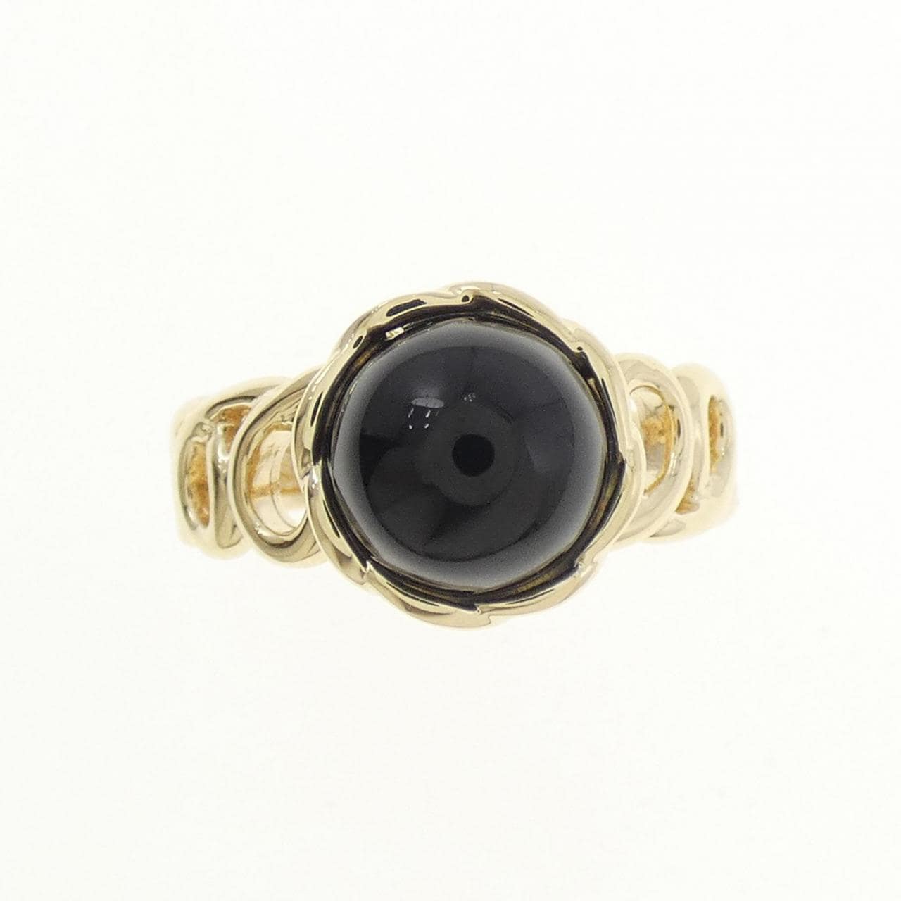 K10YG オニキス リング