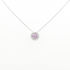 K18WG サファイヤ ネックレス 0.20CT