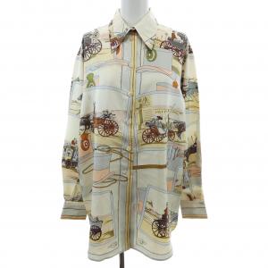 エルメス HERMES THE BULL&MOUTH REGENT'S CIRCUS PICCADILL ツイルレーヌ. シャツ