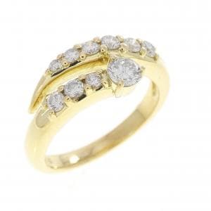 K18YG ダイヤモンド リング 0.50CT