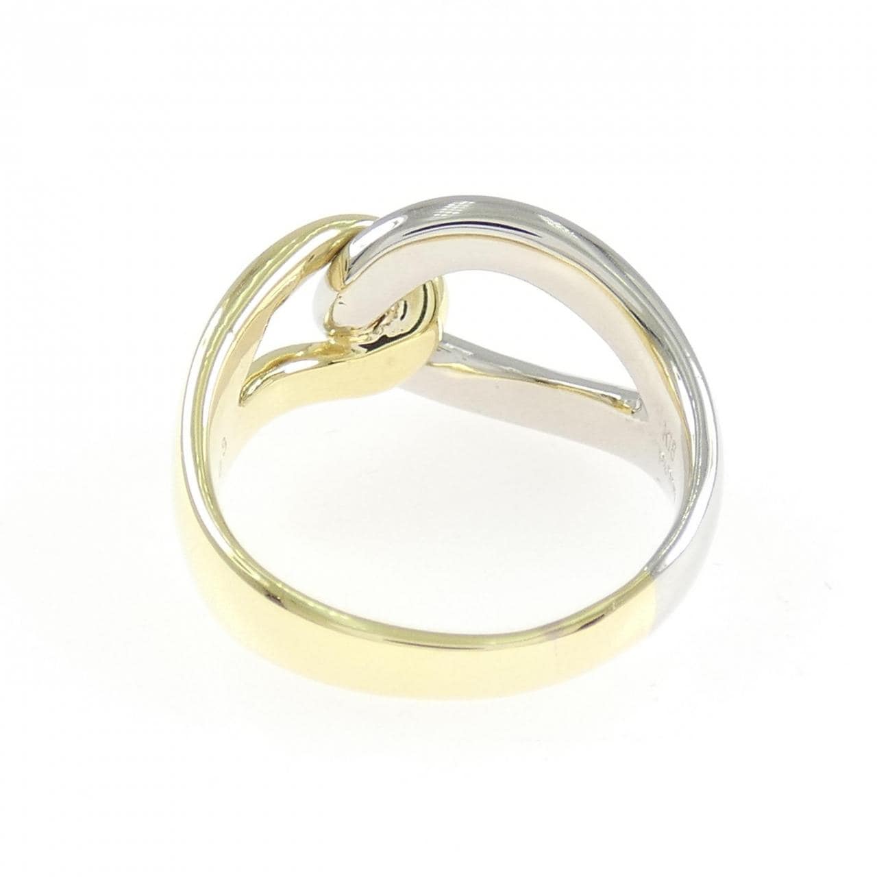 K18YG/PT900 ダイヤモンド リング 0.03CT