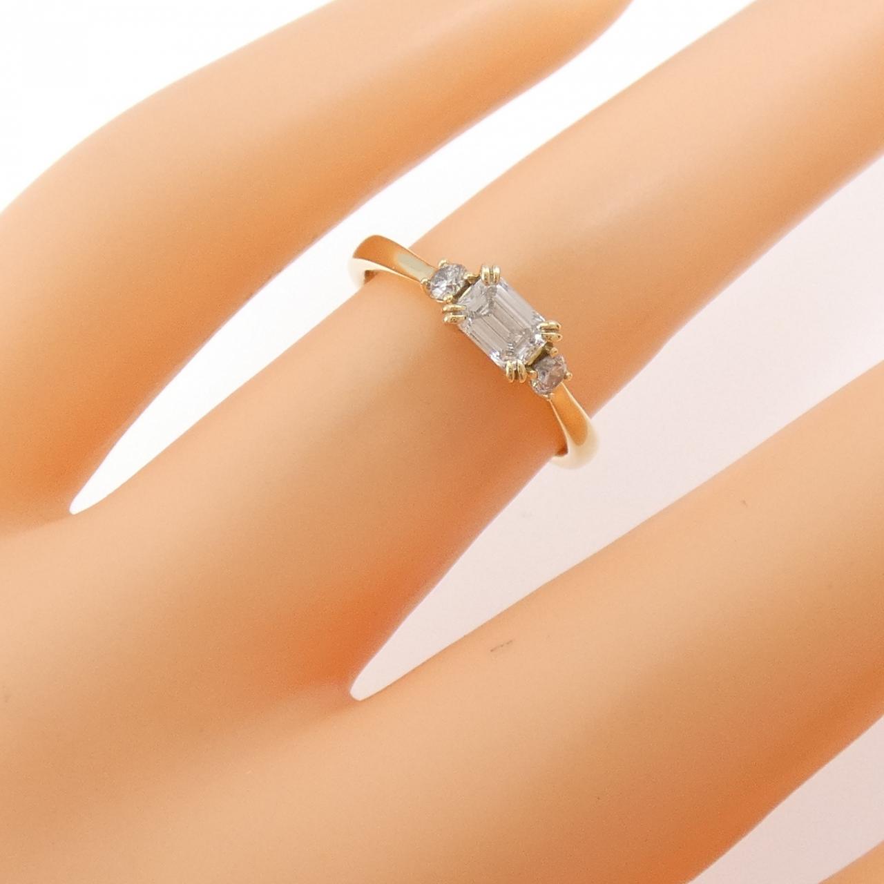 K18YG ダイヤモンド リング 0.334CT