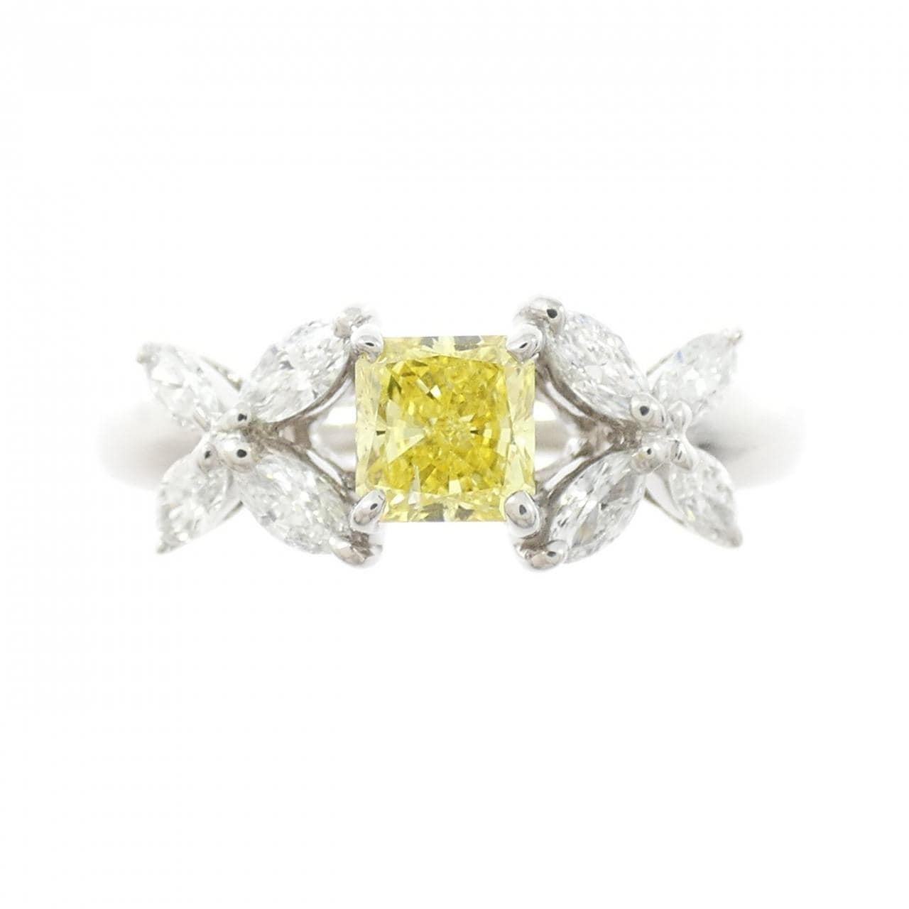 PT900 ダイヤモンド リング 0.431CT FVY  ファンシーカット