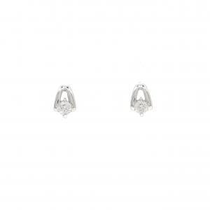 K10WG ダイヤモンド ピアス 0.10CT