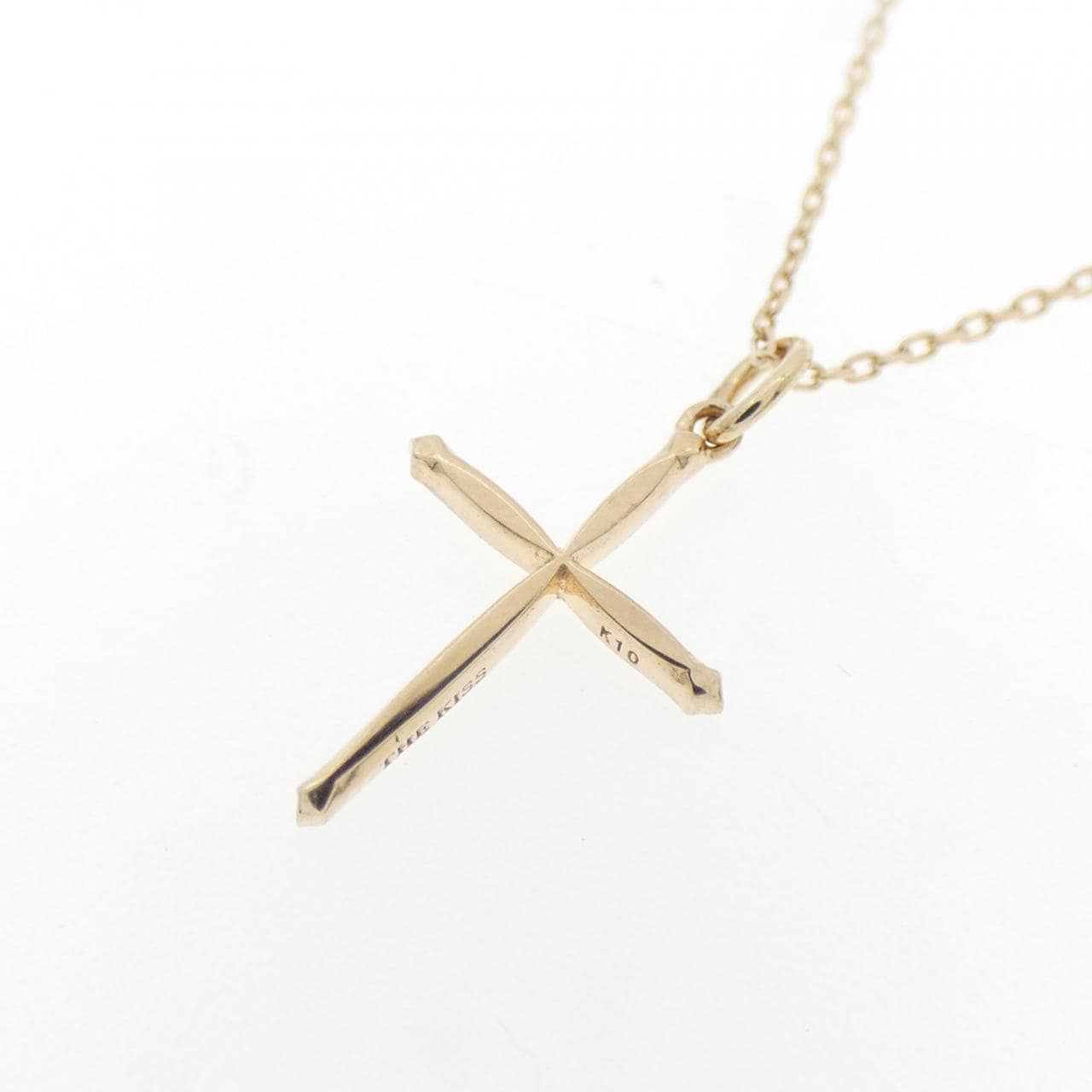 K10YG クロス ネックレス