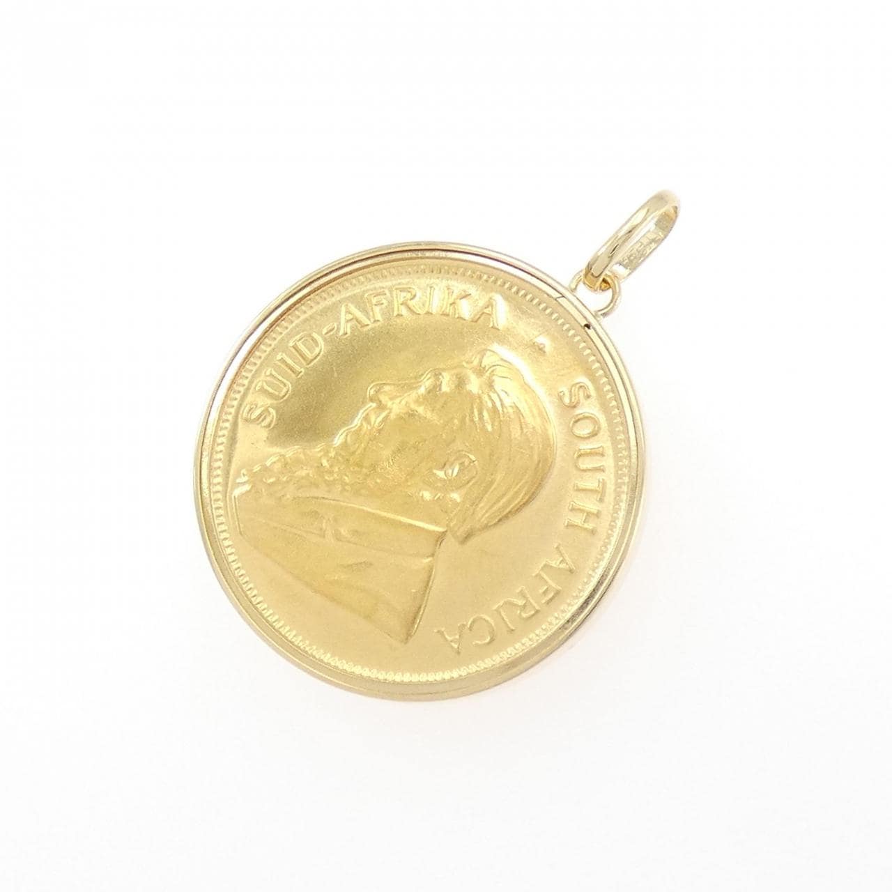 K18YG(枠) コイン ペンダント
