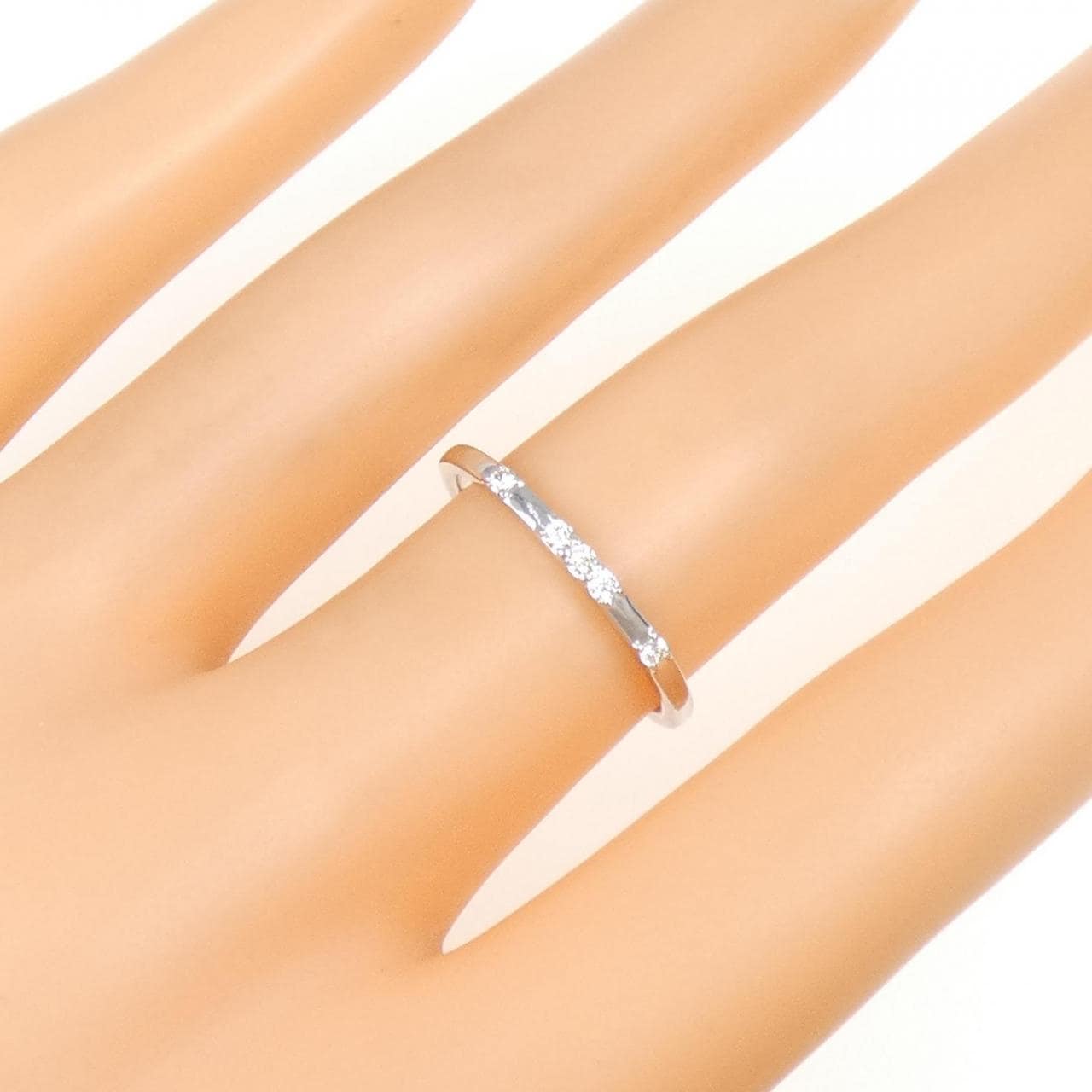 K18WG ダイヤモンド リング 0.05CT