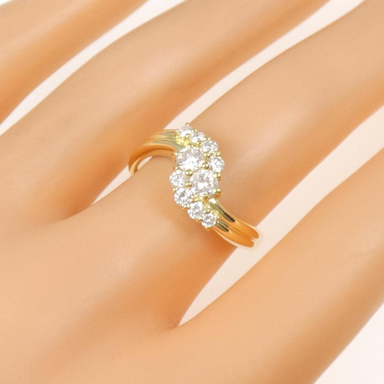 K18YG ダイヤモンド リング 0.60CT