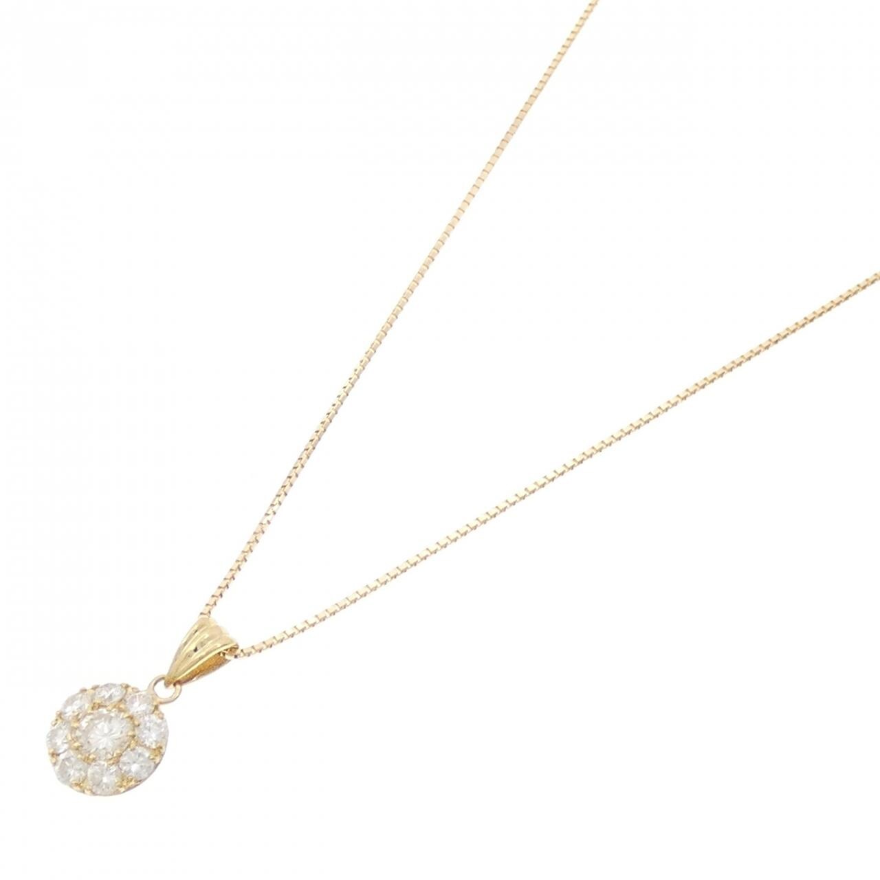K18YG ダイヤモンド ネックレス 0.54CT