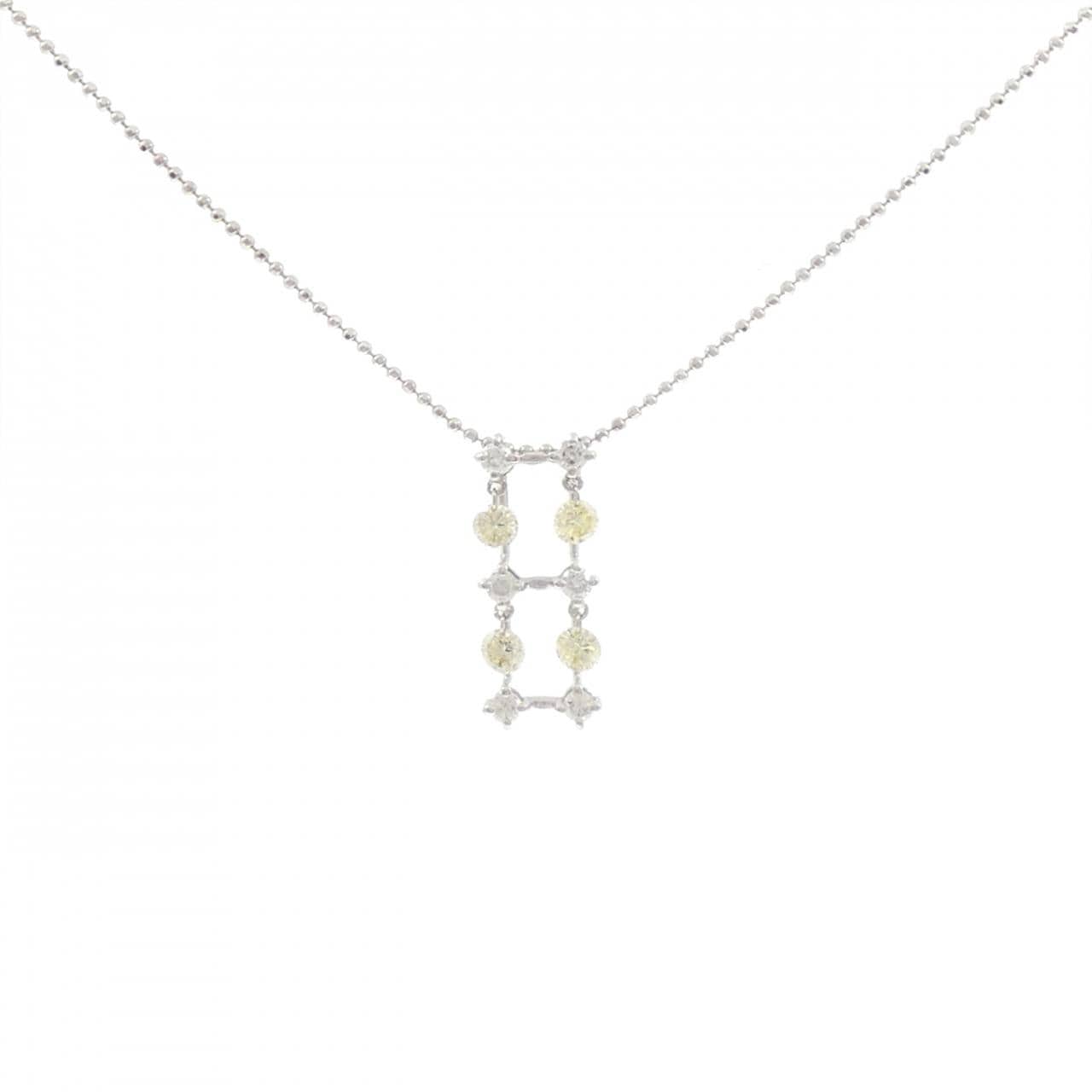 K18WG ダイヤモンド ネックレス 0.754CT