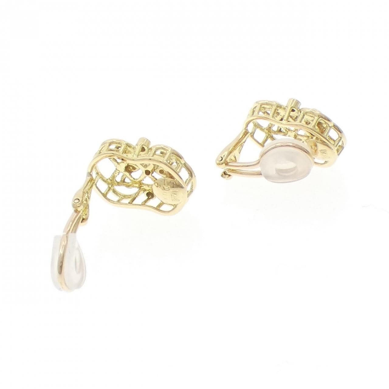 K18YG/K18PG ダイヤモンド イヤリング 0.18CT