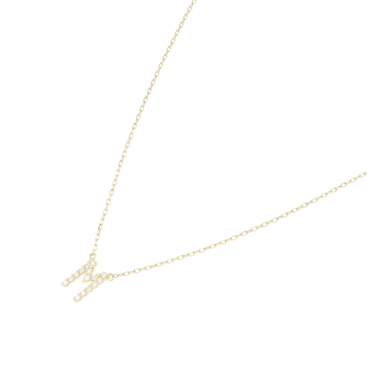 アーカー イニシャル ネックレス 0.06CT