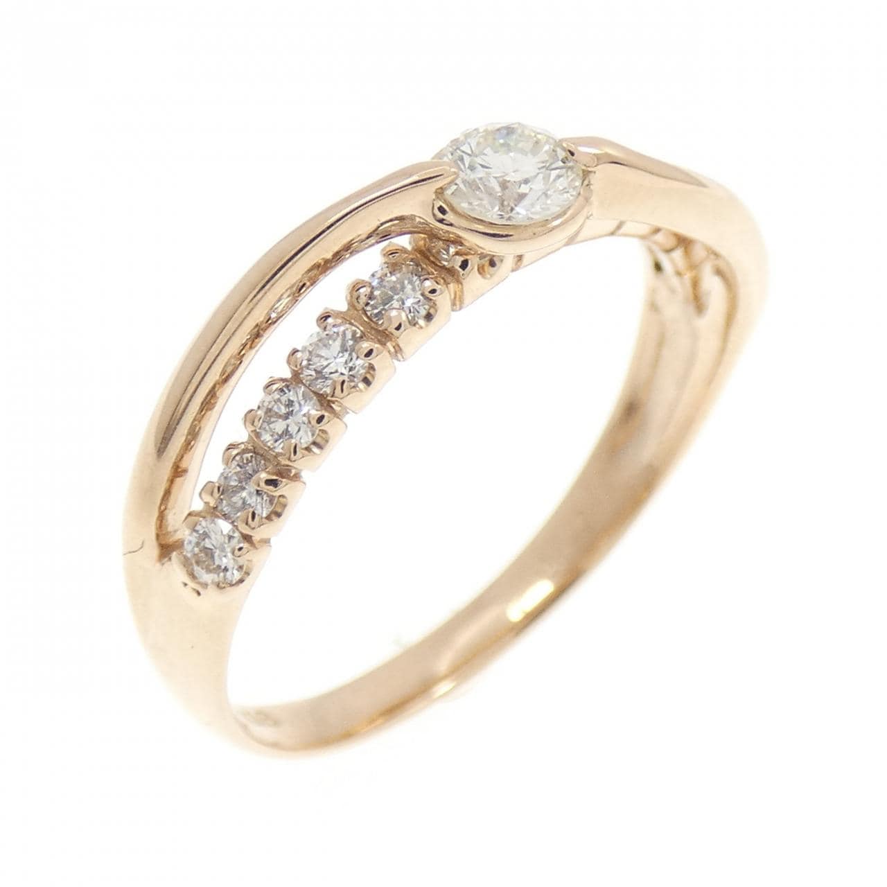 K18PG ダイヤモンド リング 0.40CT