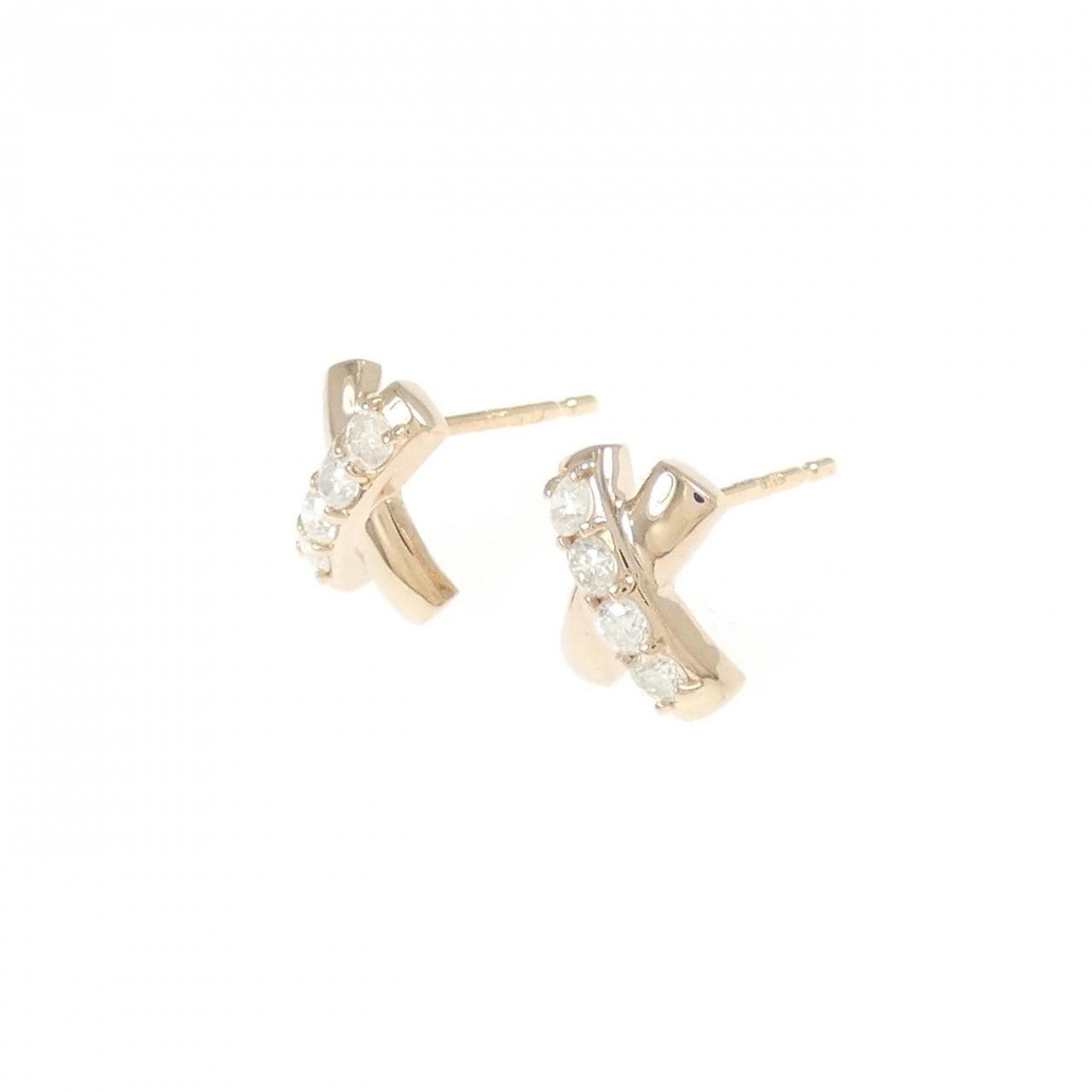K18PG ダイヤモンド ピアス 0.20CT