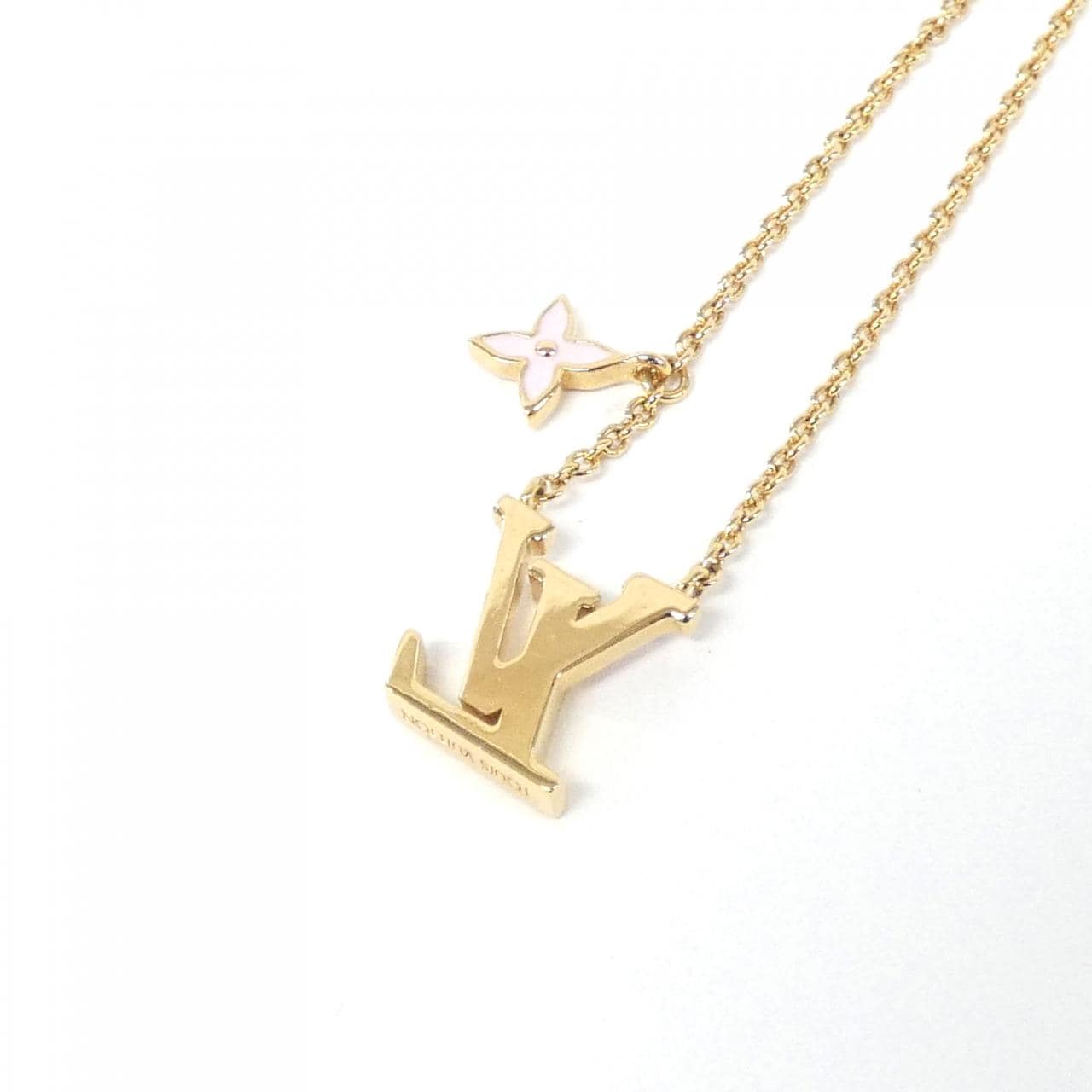 LOUIS VUITTON Collier LV 标志性珐琅 M01215 项链