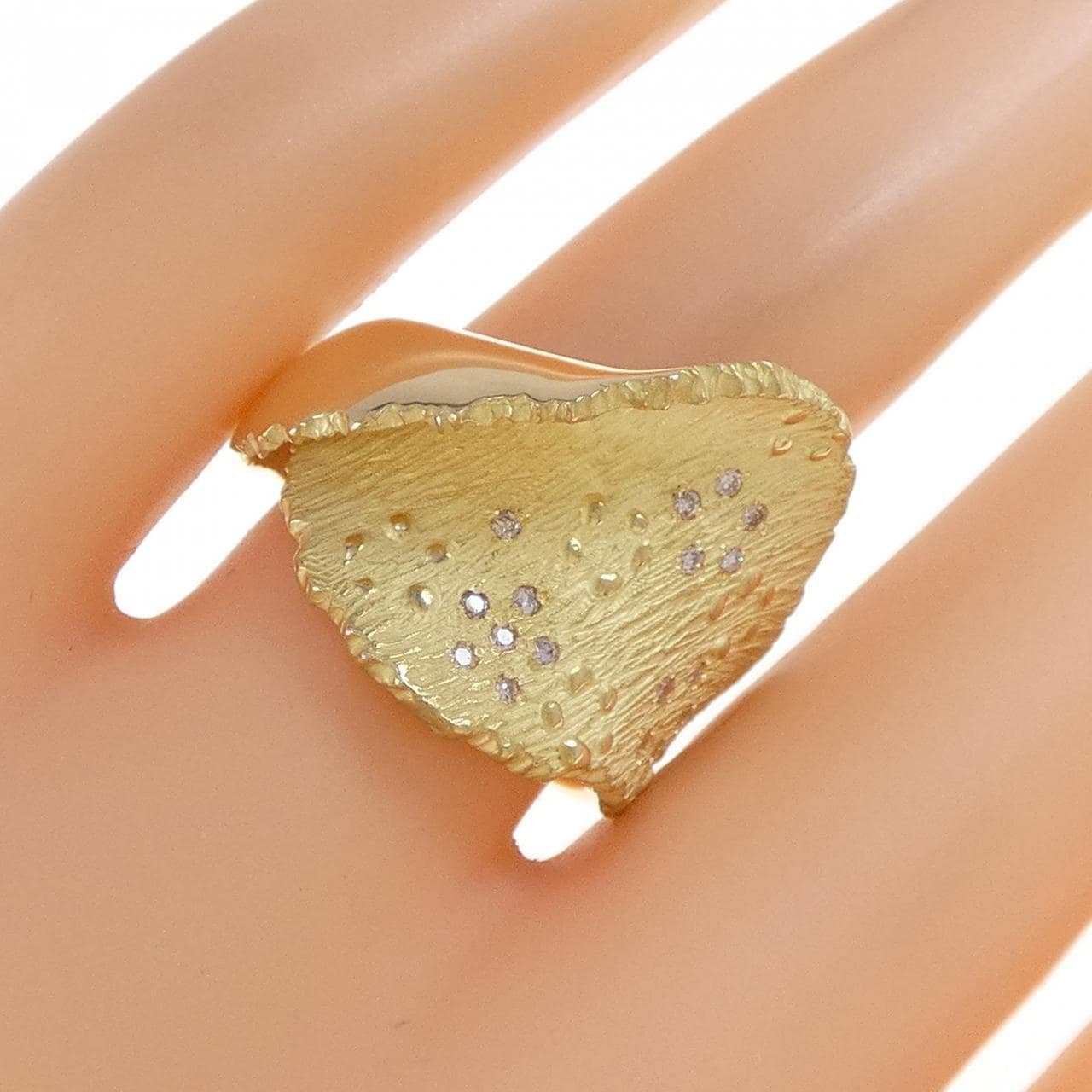 K18YG ダイヤモンド リング 0.11CT