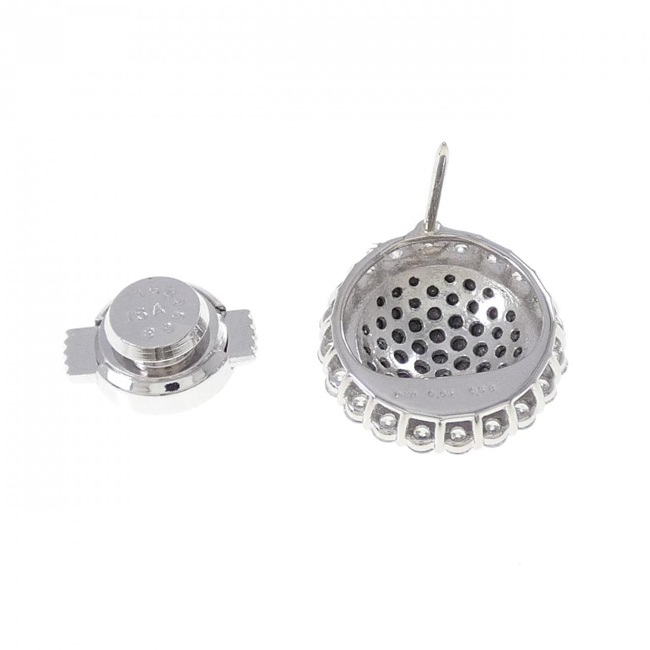 PT900 ダイヤモンド ブローチ 0.58CT