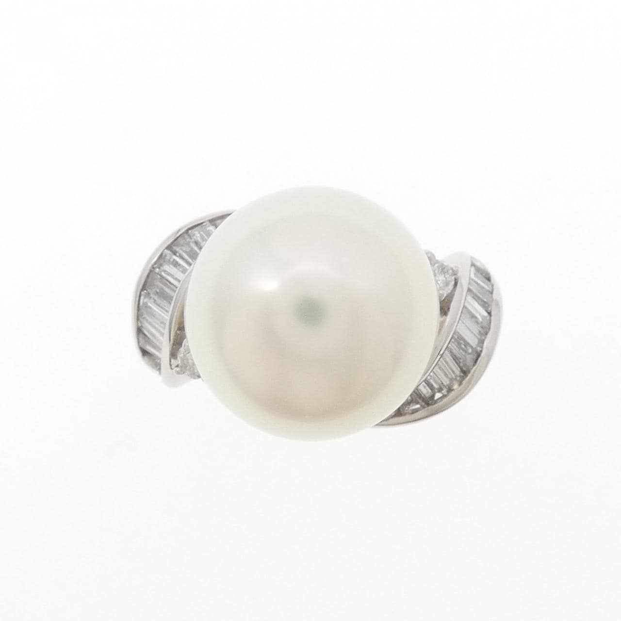 PT900 白蝶パール リング 11.3mm