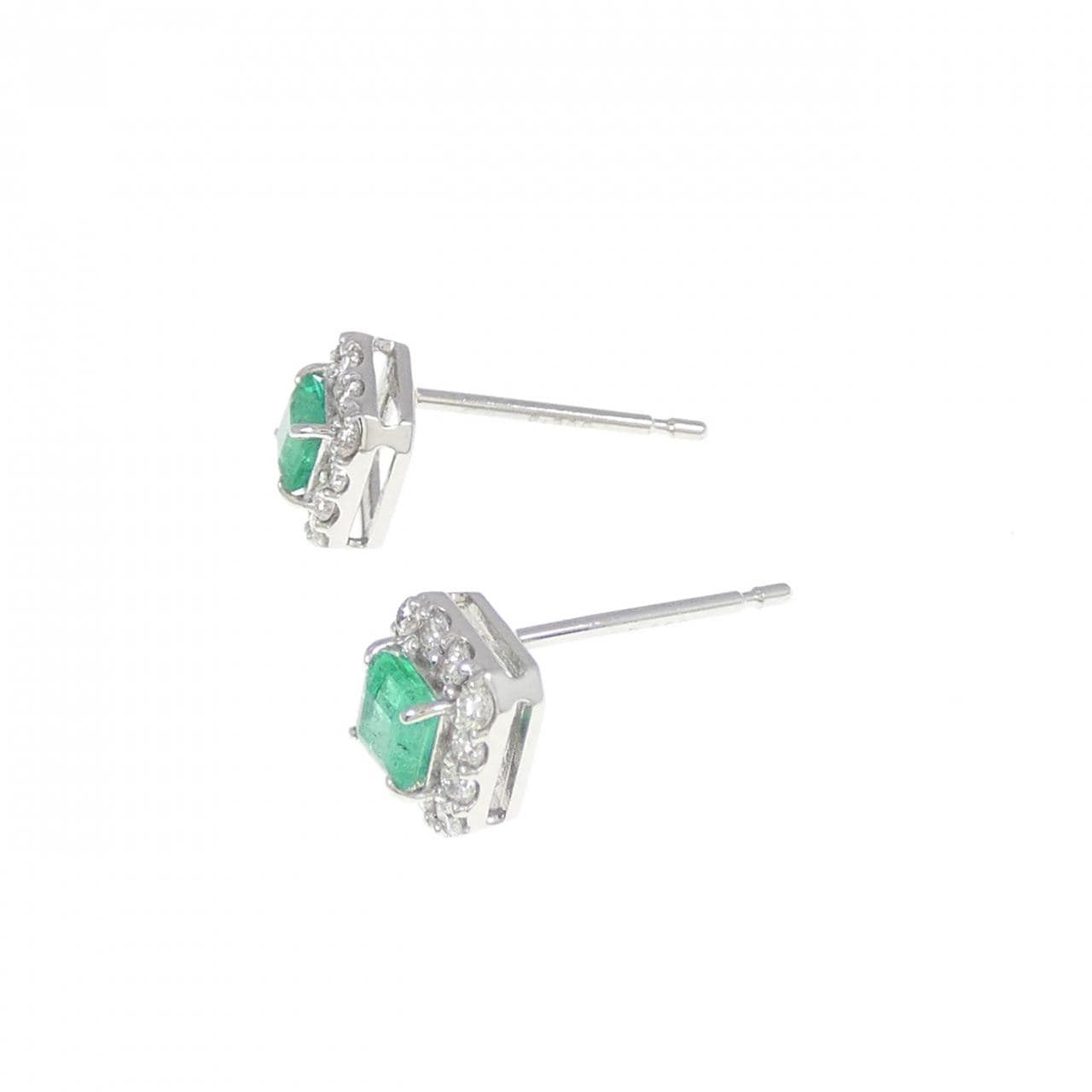 [BRAND NEW] PT Emerald Earrings 0.32CT