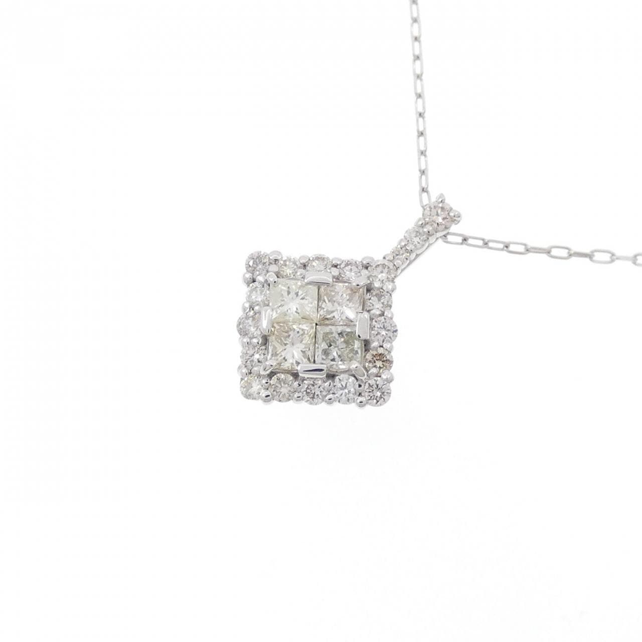 [BRAND NEW] PT Diamond Necklace 0.39CT