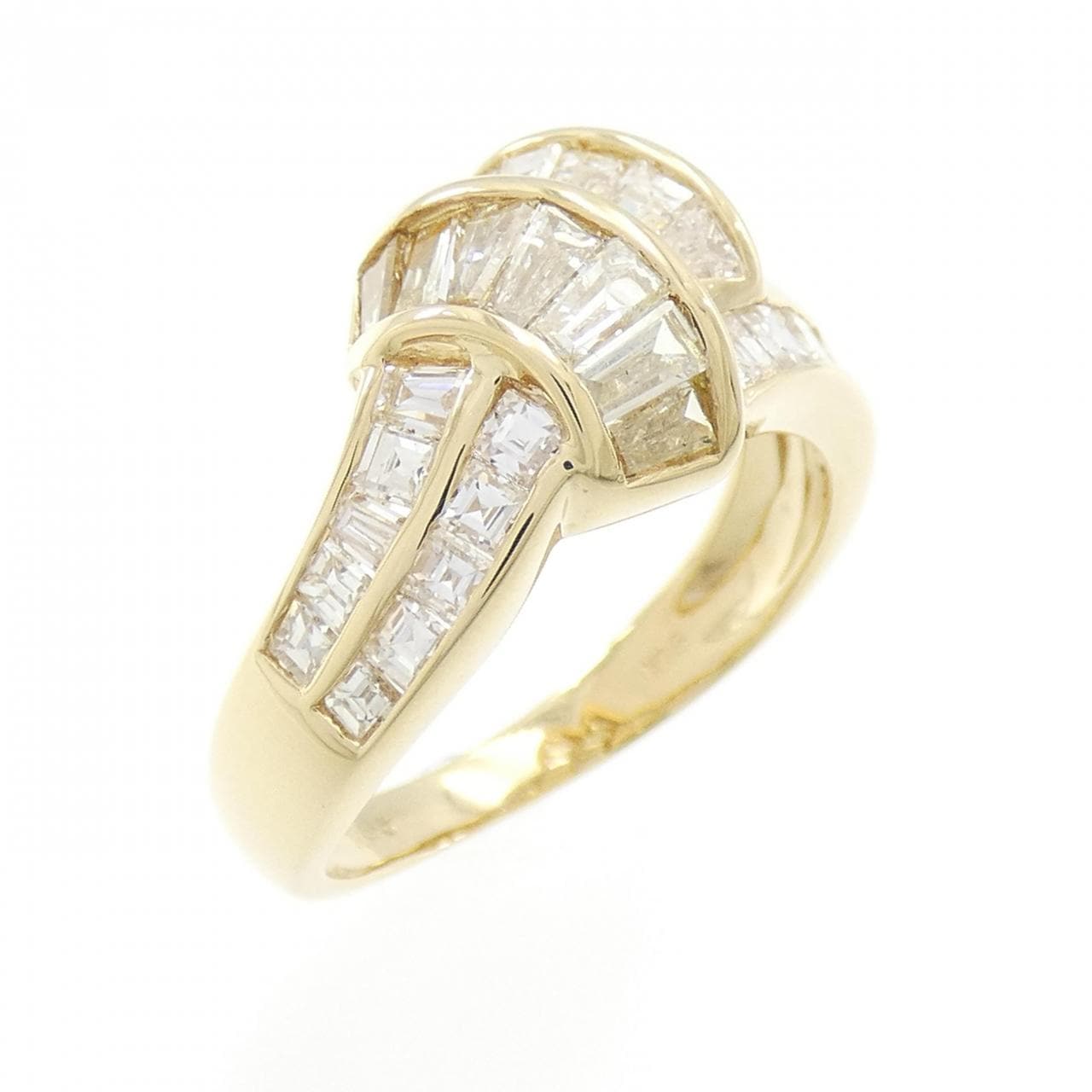 K18YG ダイヤモンド リング 1.36CT