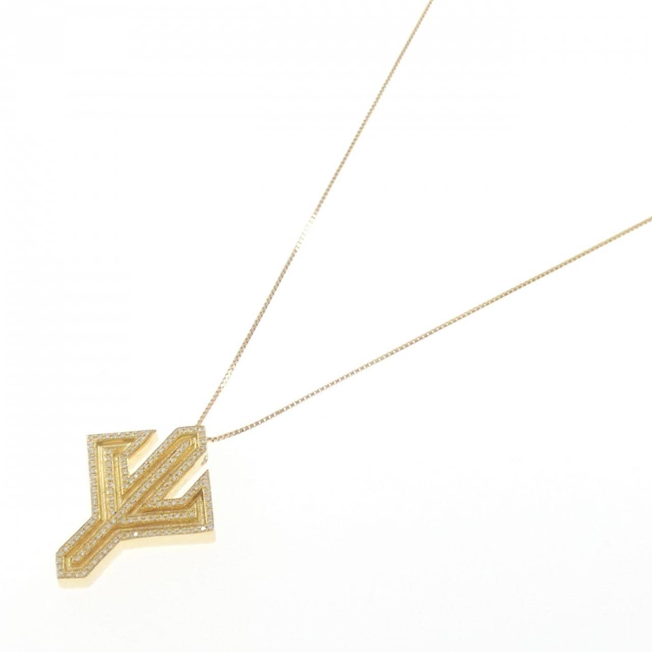 K18YG ダイヤモンド ネックレス 0.59CT