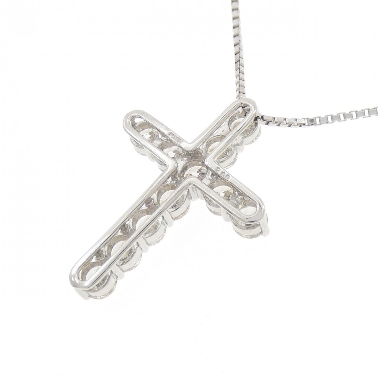 PT900/PT850 クロス ダイヤモンド ネックレス 2.00CT