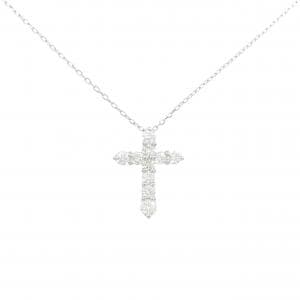 PT900/PT850 クロス ダイヤモンド ネックレス 1.00CT