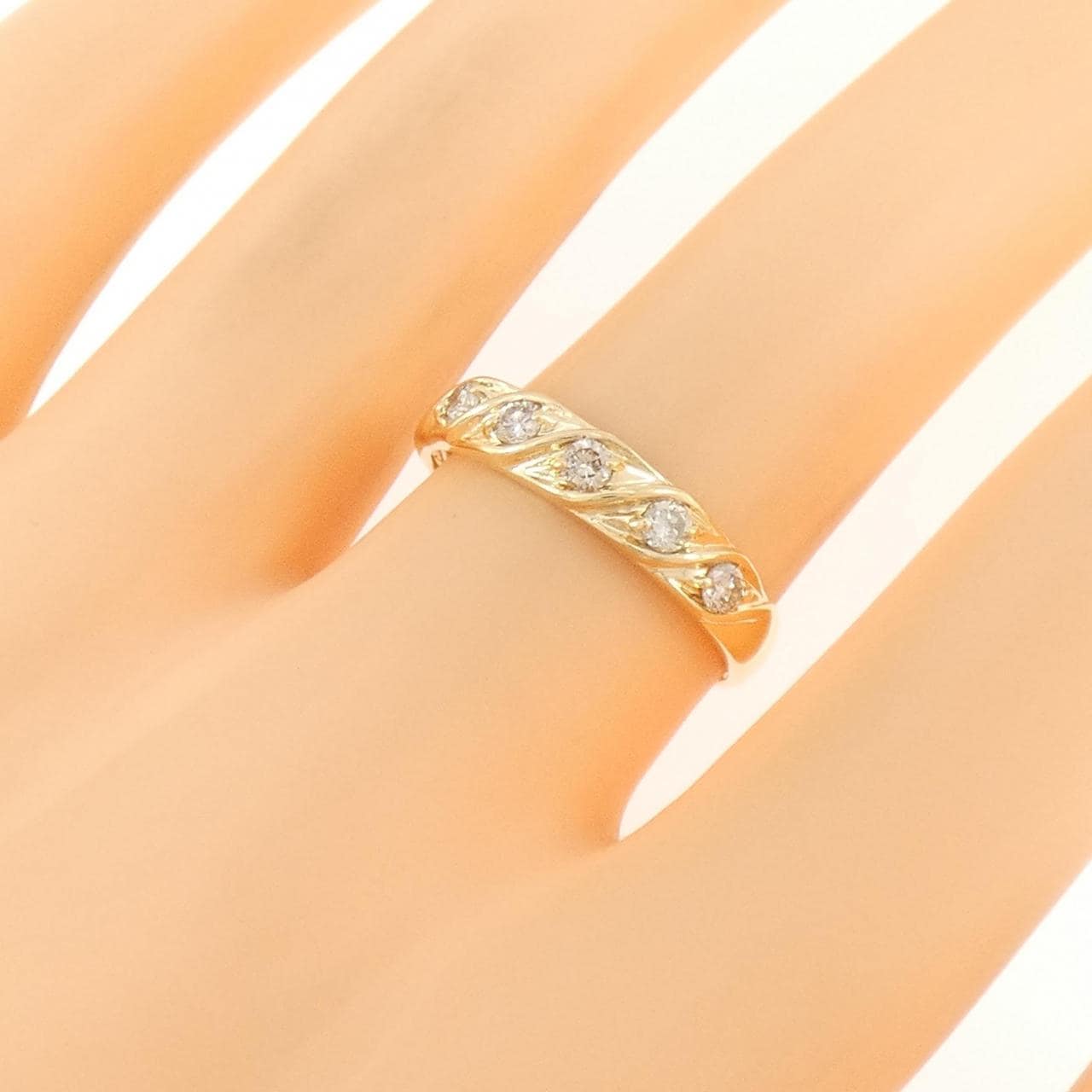 K18YG ダイヤモンド リング 0.30CT