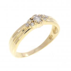 K18YG ダイヤモンド リング 0.12CT