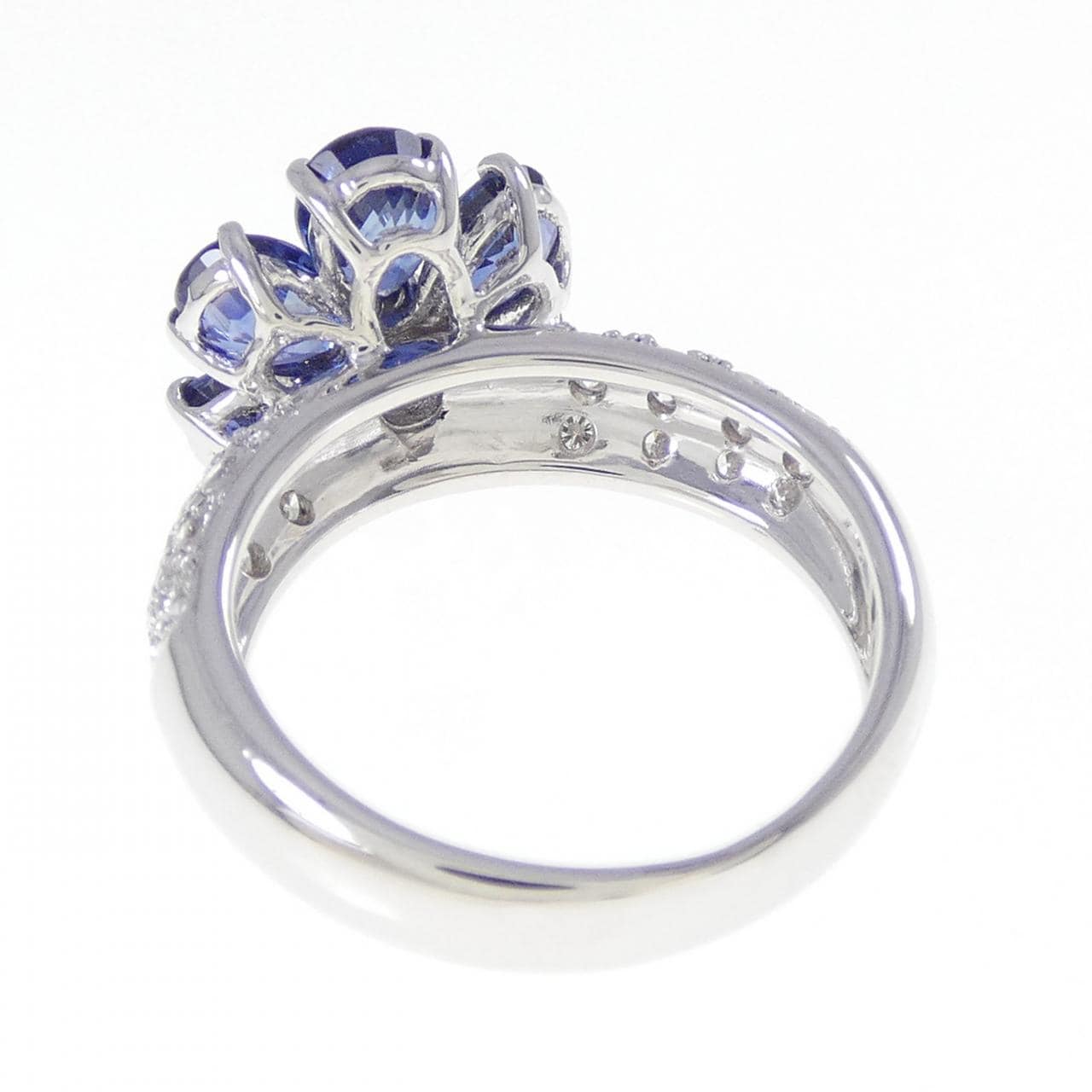 ポンテヴェキオ フラワー サファイヤ リング 2.45CT