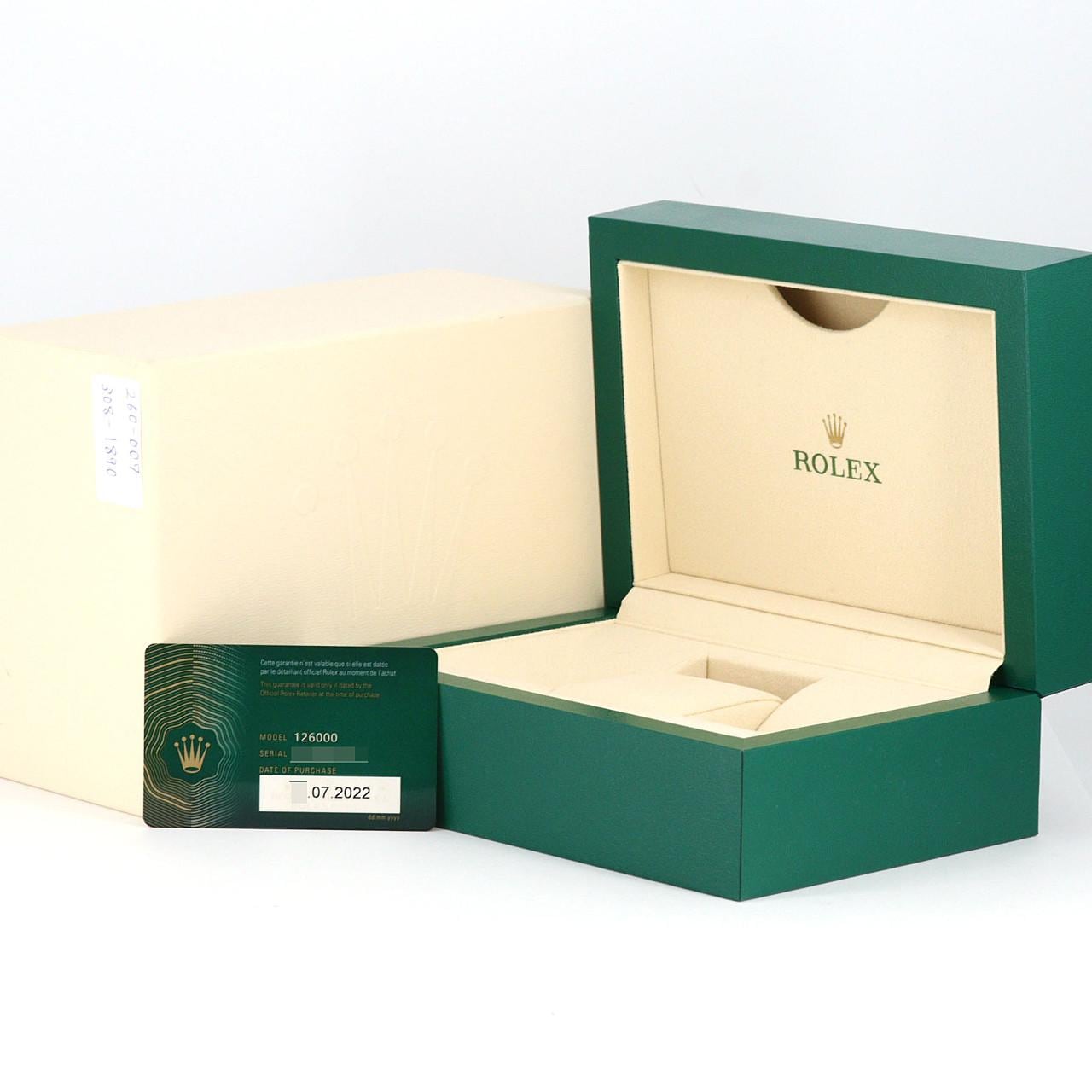 ロレックス オイスターパーペチュアル 126000 SS 自動巻 ランダム番