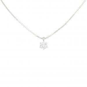 PT ソリティア ダイヤモンド ネックレス 0.406CT