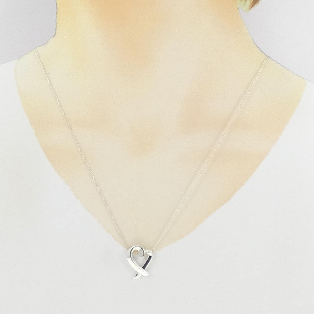 ティファニー ラビングハート ネックレス