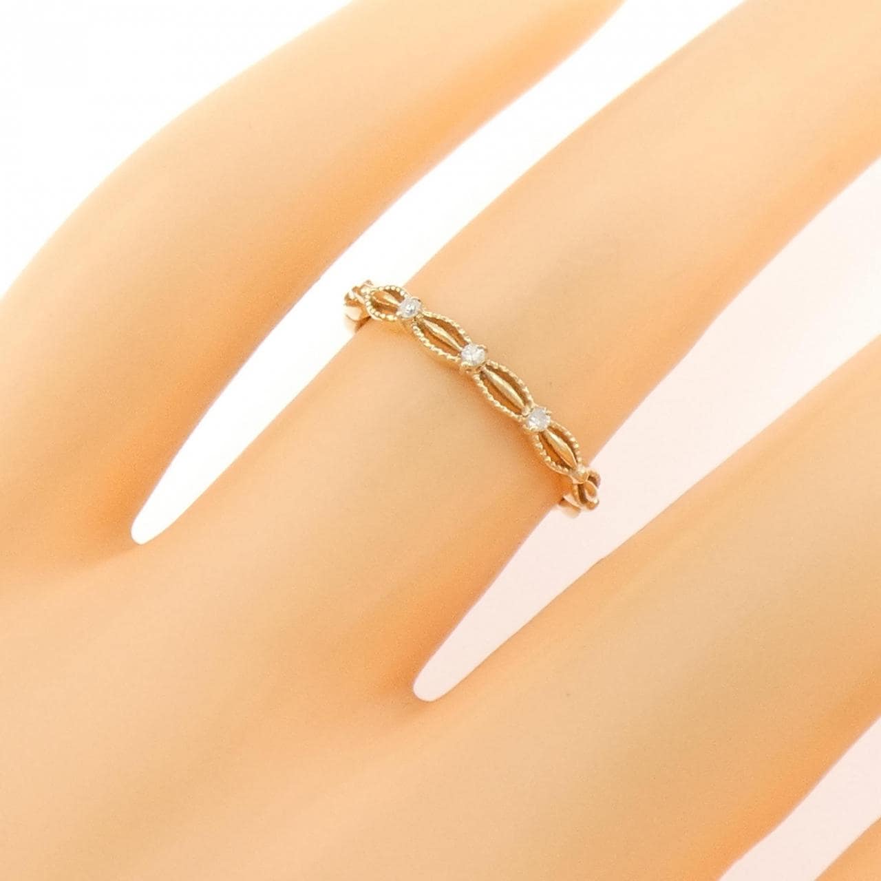 アガット ダイヤモンド リング 0.02CT