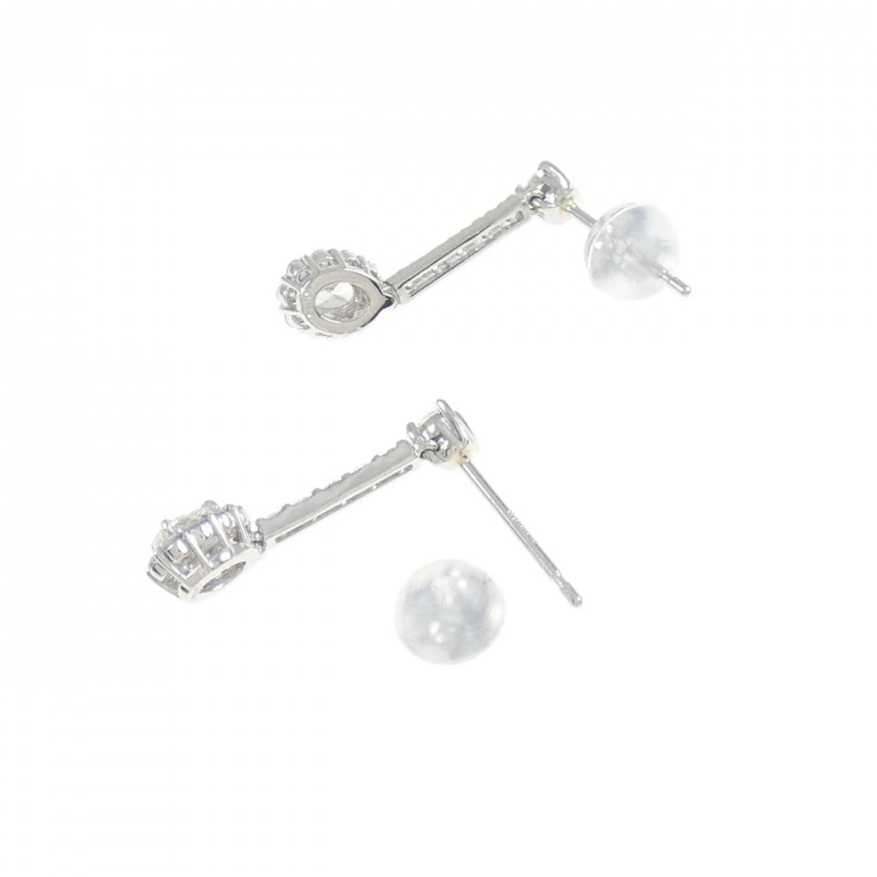 [BRAND NEW] PT900 Diamond earrings 0.60CT