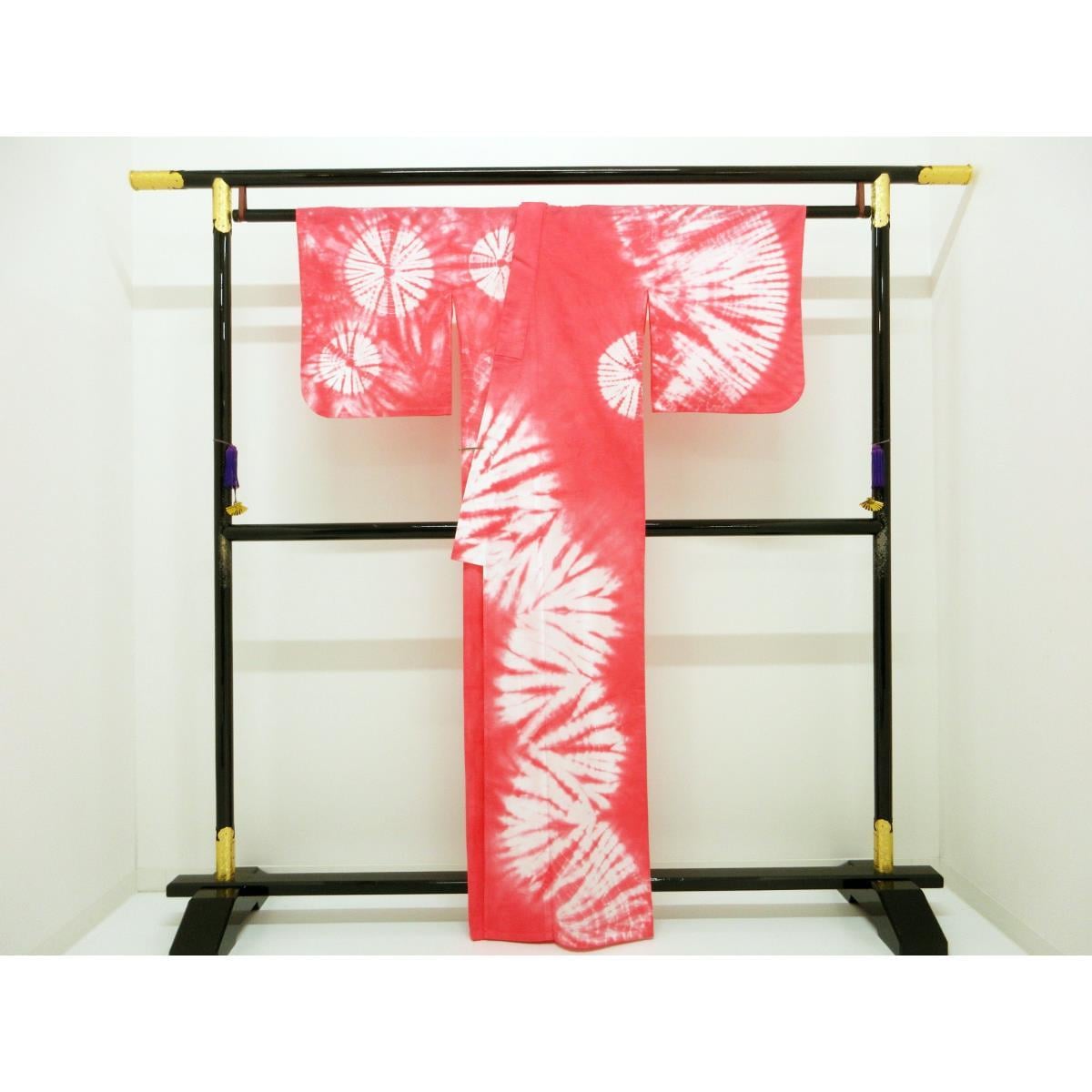 【新品】女ゆかた　絞り加工