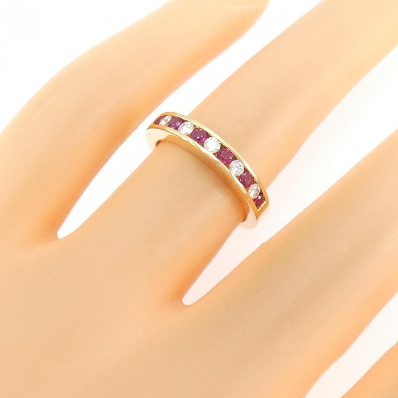 ティファニー ハーフサークル チャネルセッティング リング