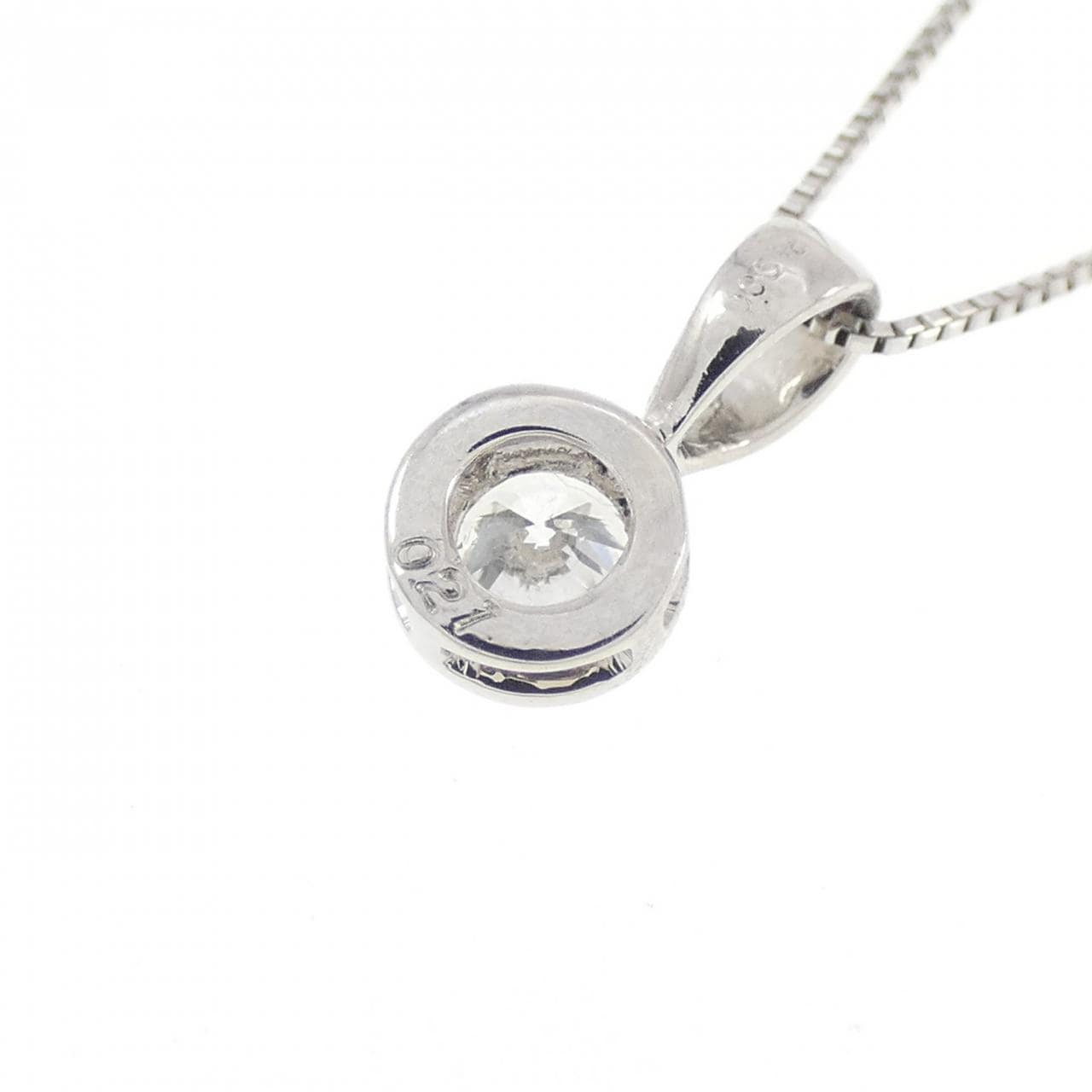 PT900/PT850 ソリティア ダイヤモンド ネックレス 0.21CT