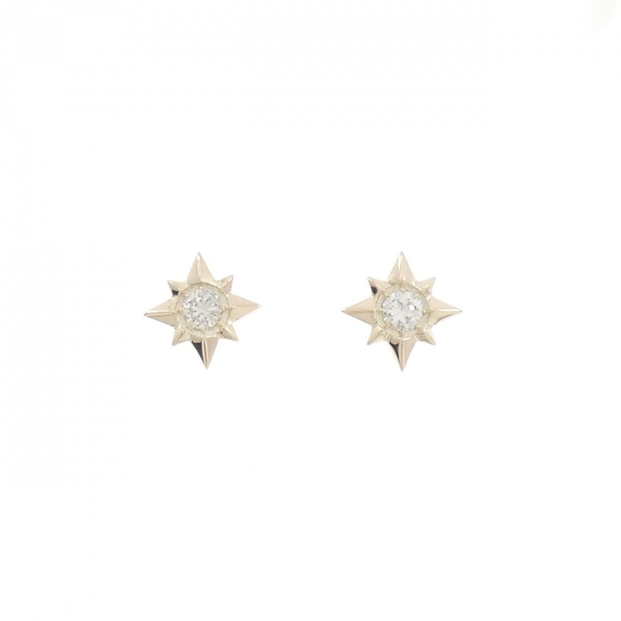【リメイク】K10YG ダイヤモンド ピアス 0.14CT