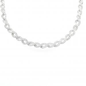 K18WG ダイヤモンド ネックレス 1.00CT