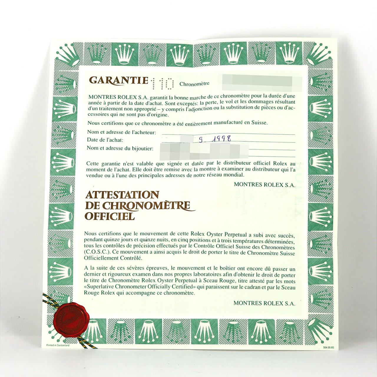 【ノーメンテナンス還元価格】ロレックス デイトジャスト 16200 SS 自動巻 U番