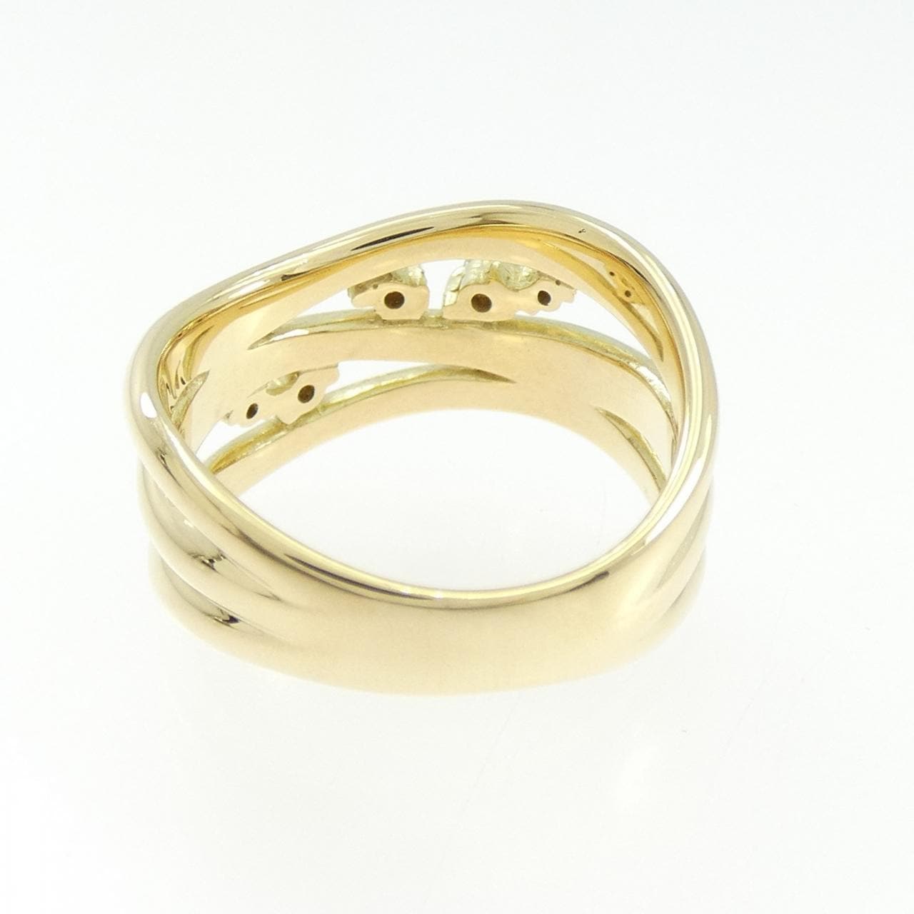 K18YG ダイヤモンド リング 0.09CT