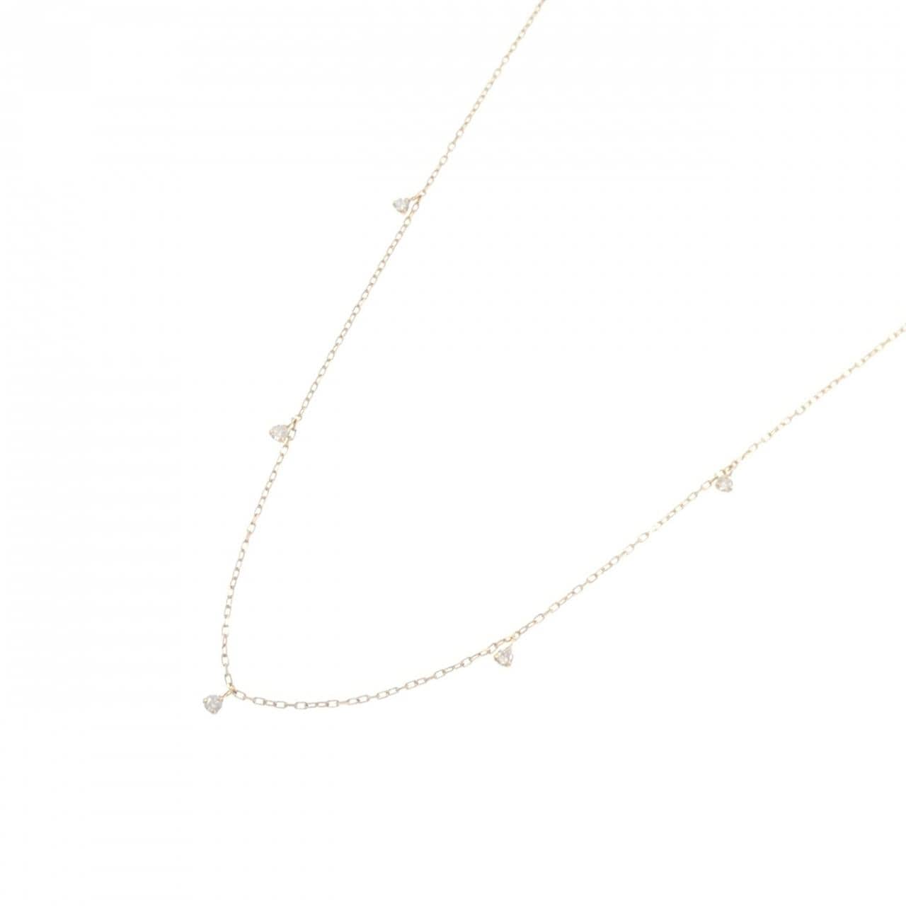 K18YG ダイヤモンド ネックレス 0.10CT
