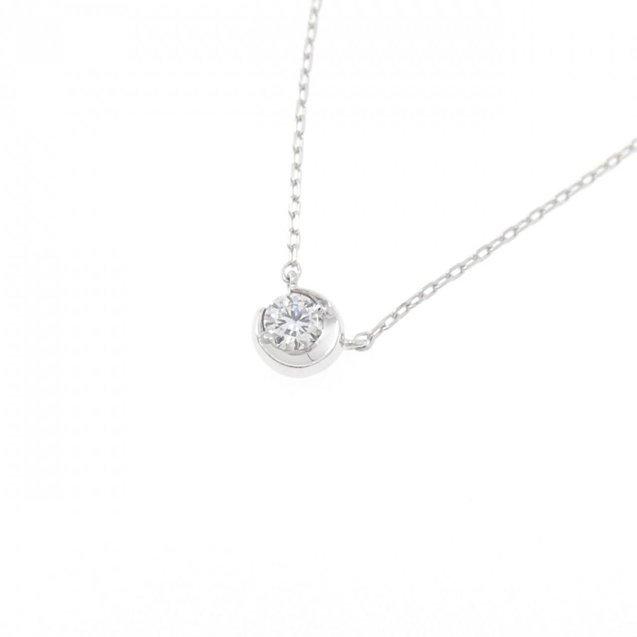 スタージュエリー ムーンセッティング ネックレス 0.06CT